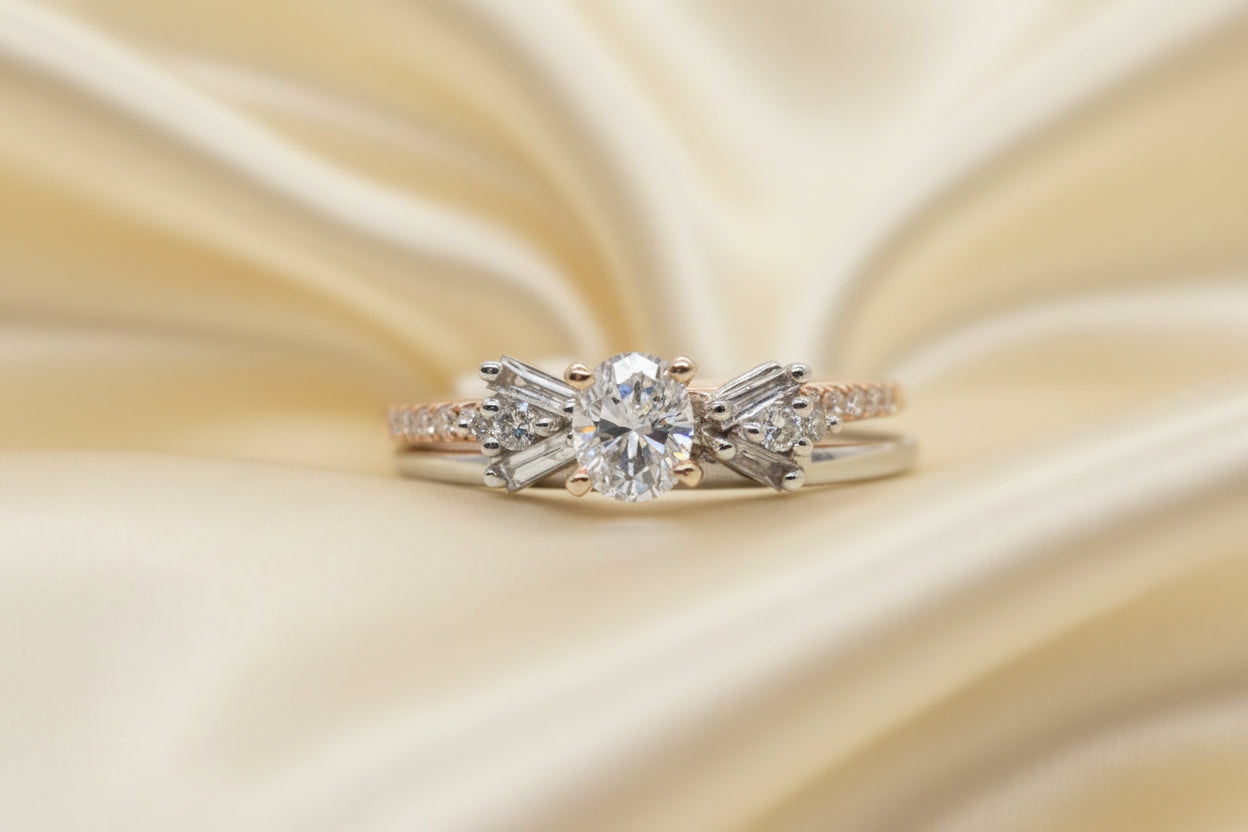 Ring Enhancer Baguette and Round Diamonds