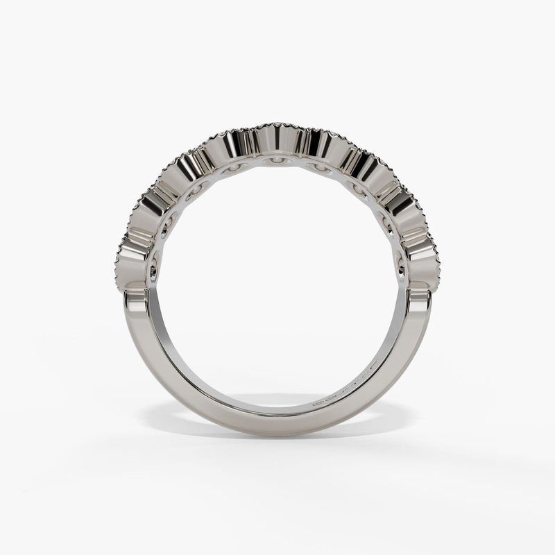 9 Diamond Oval Halo Anniversary Band