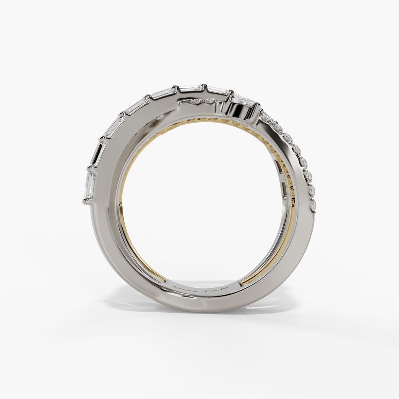 Crossover Multi Shape Diamond Fashion Ring