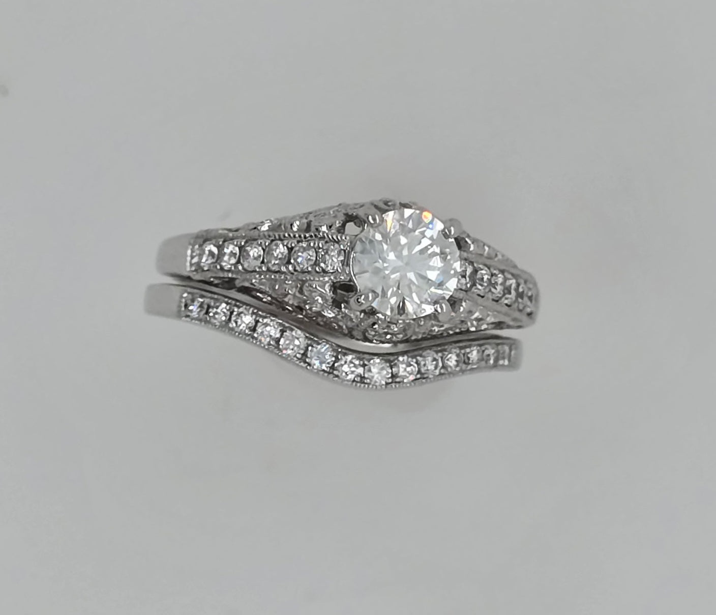 1 CTW Diamond Wedding Set