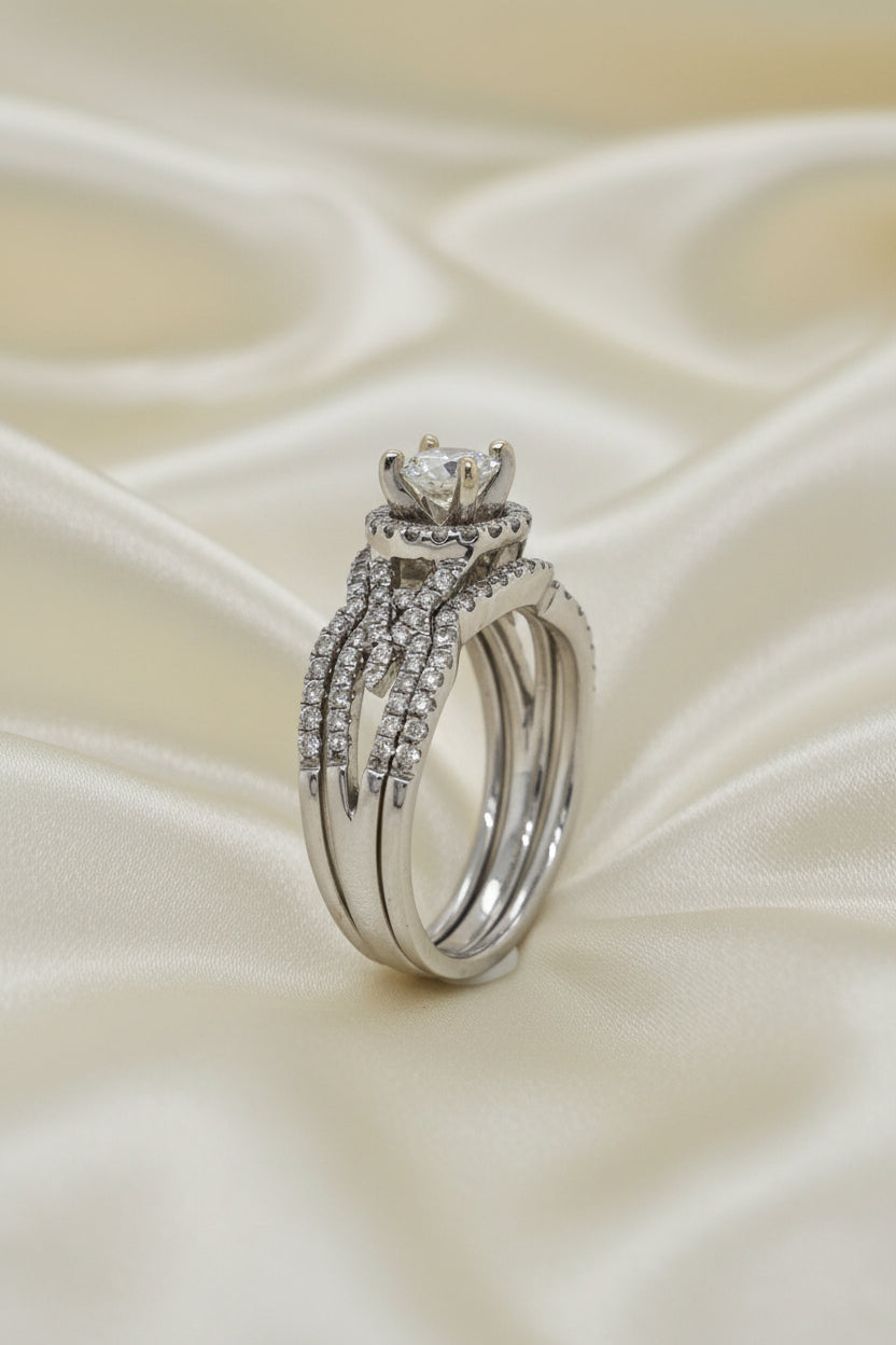 3 Piece Diamond Wedding Set