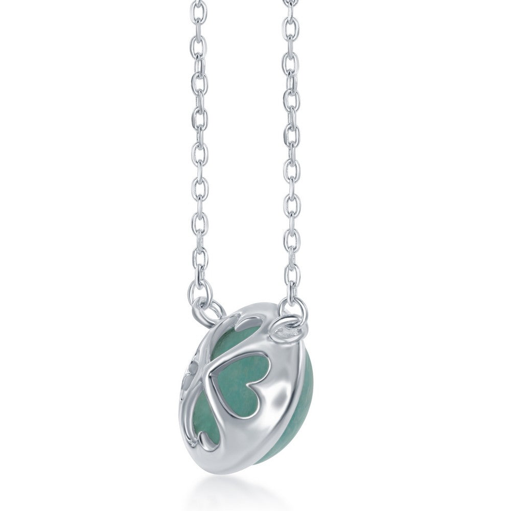 Sterling Silver African Amazonite Necklace