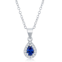 Load image into Gallery viewer, Sterling Silver Sapphire Set

