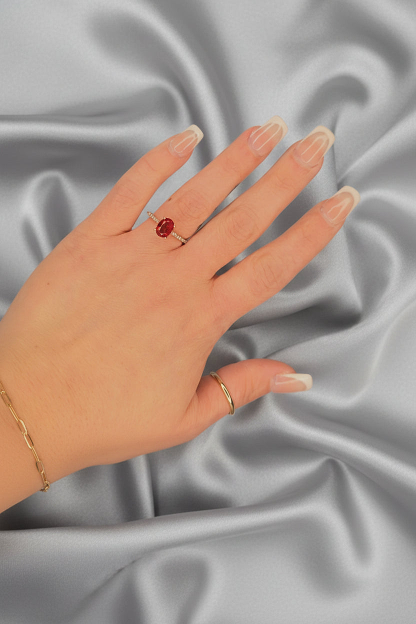 Estate Mexican Fire Opal Ring
