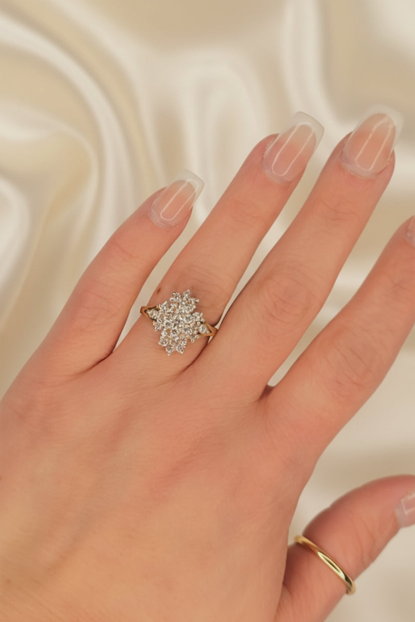 Estate Diamond Cluster Ring