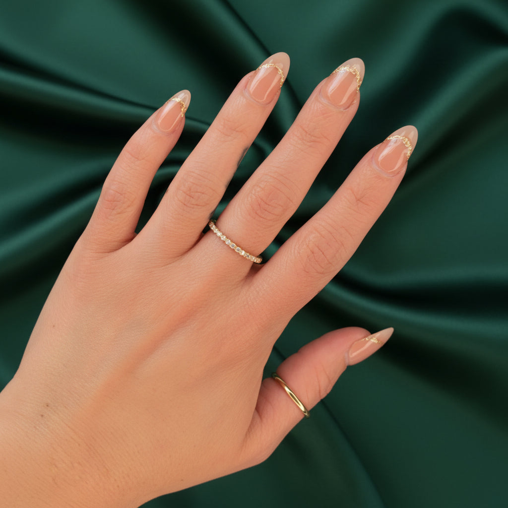 Estate Moissanite Eternity Band
