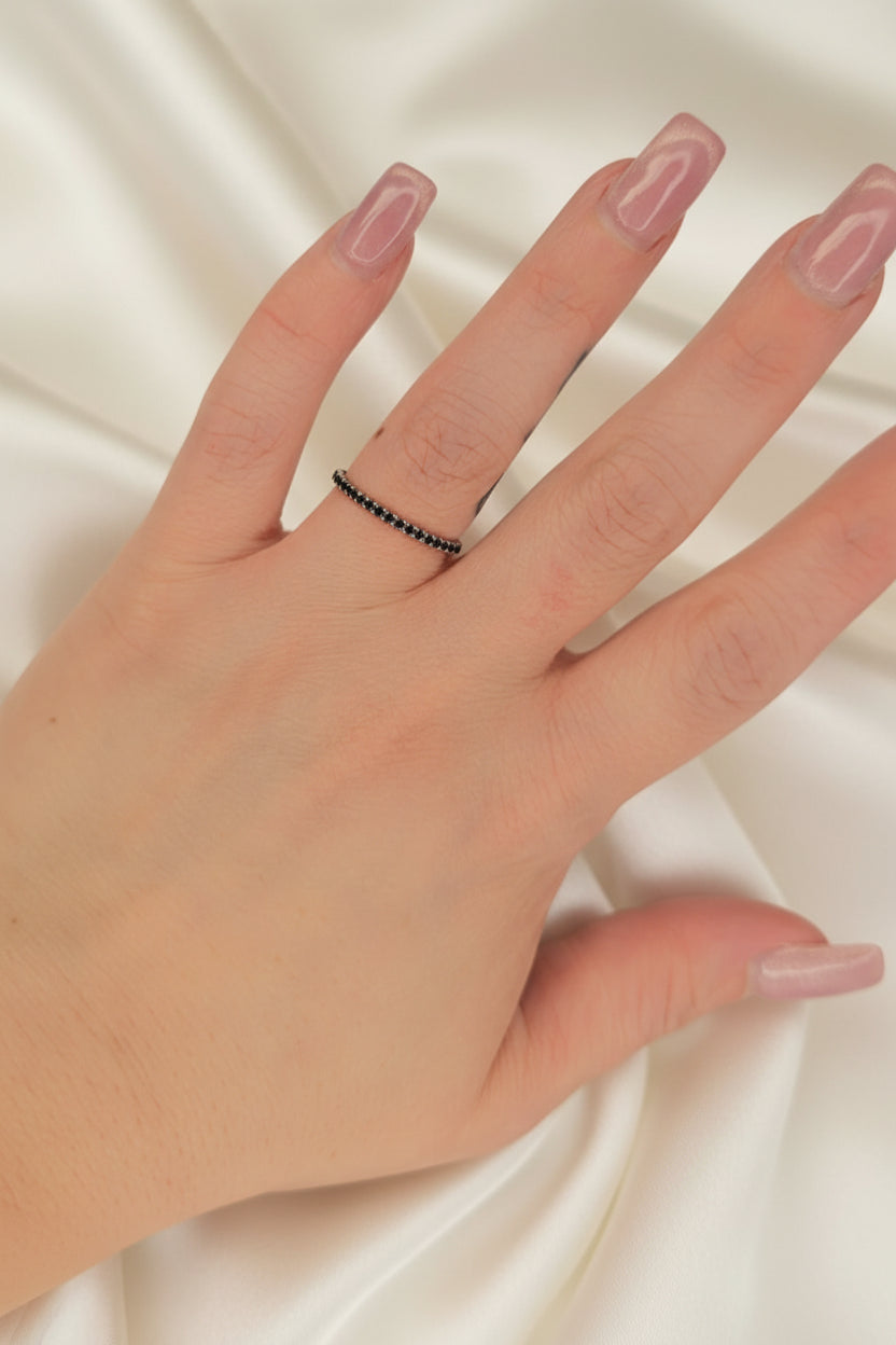 Estate Blue Sapphire Stackable Band