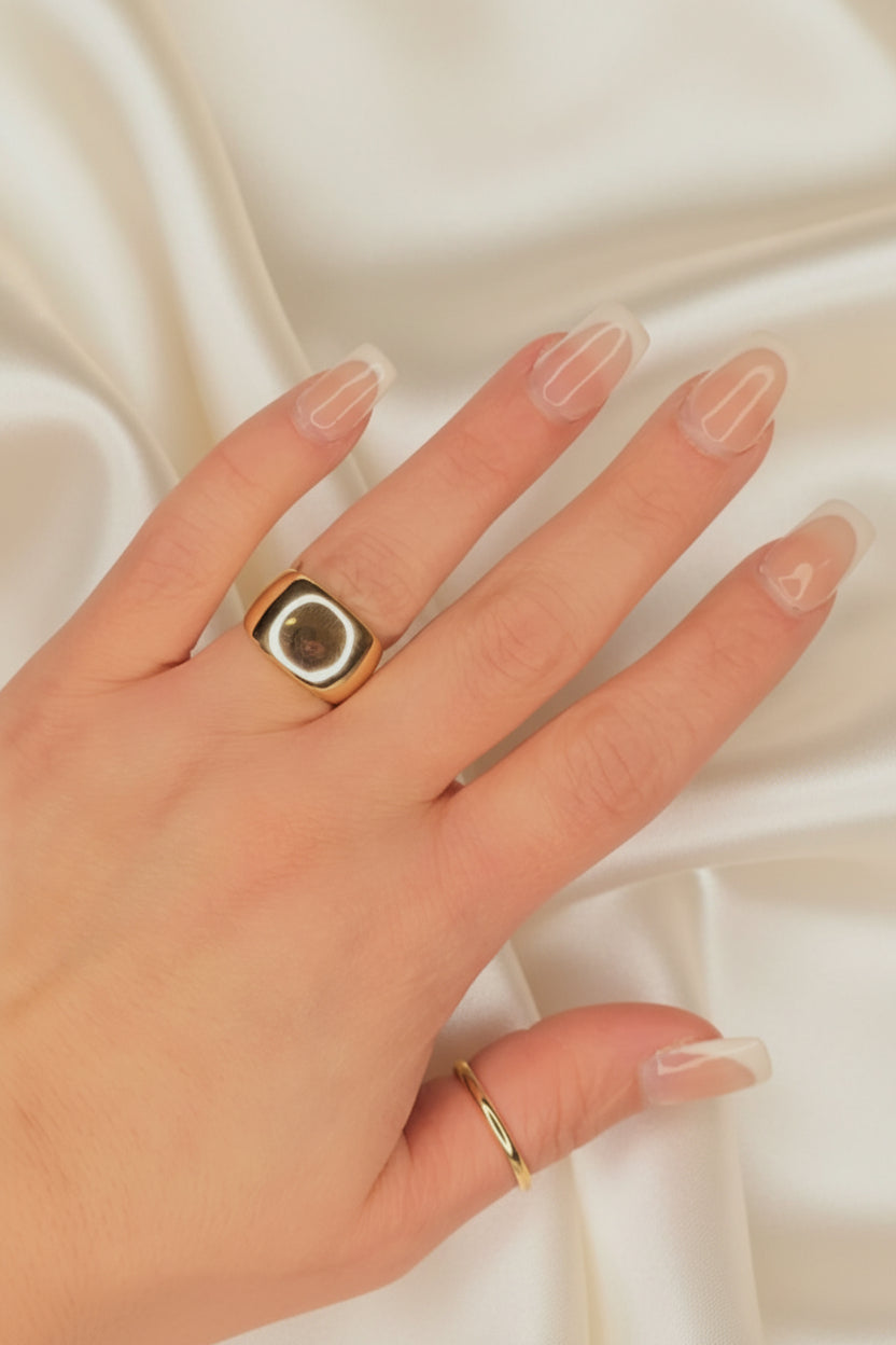 Estate High Polish Bold Statement Ring