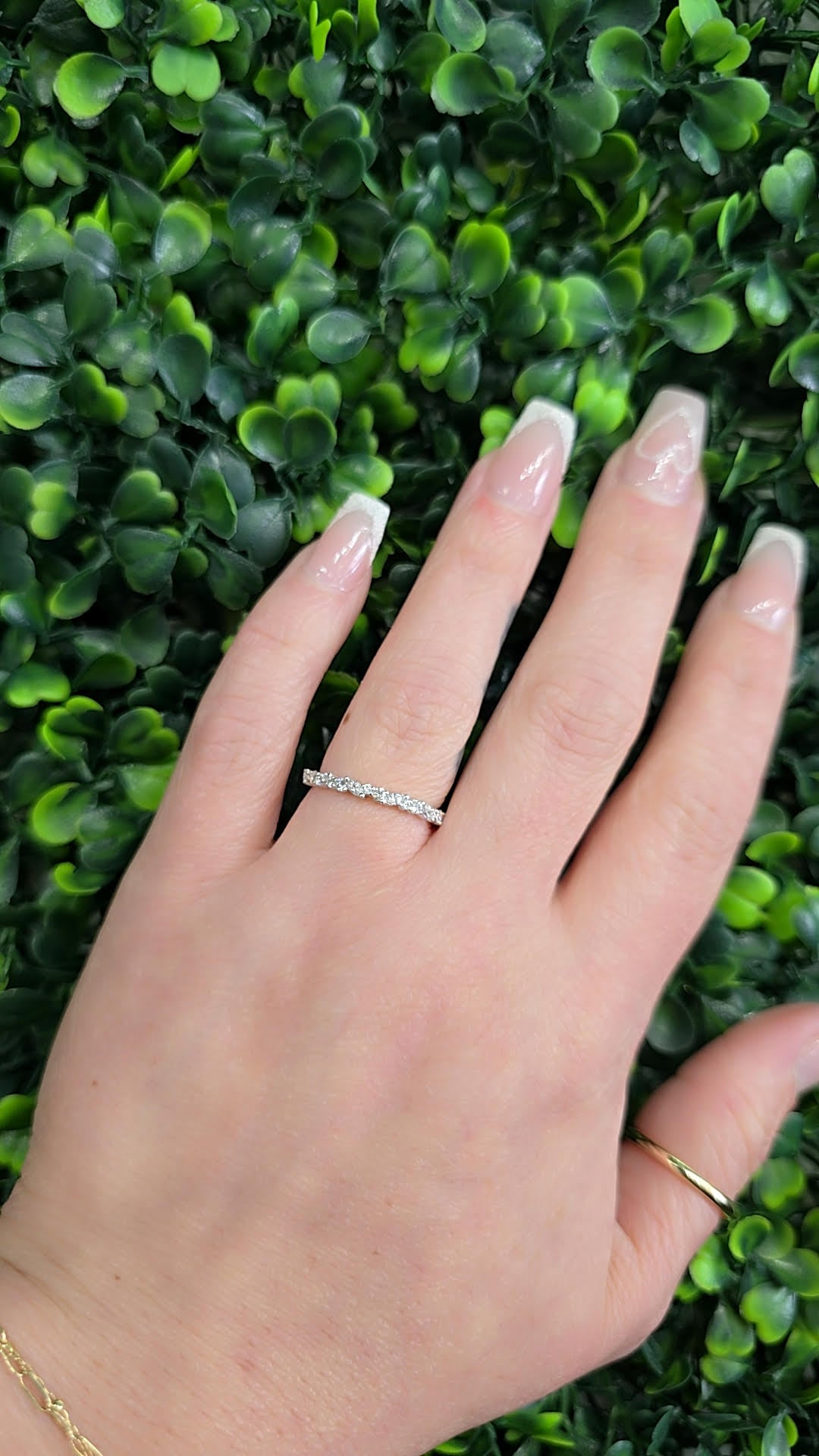 Dainty Marquise and Round Lab Grown Diamond Band