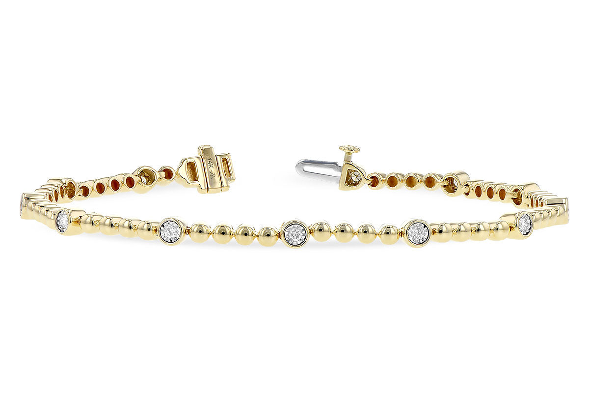 Bubble Style Diamond Tennis Bracelet