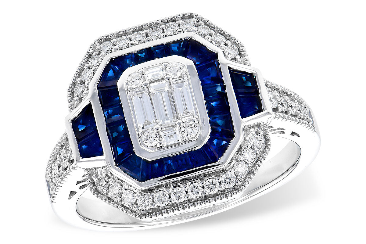 Dreamscape Blue Sapphire and Diamond Ring