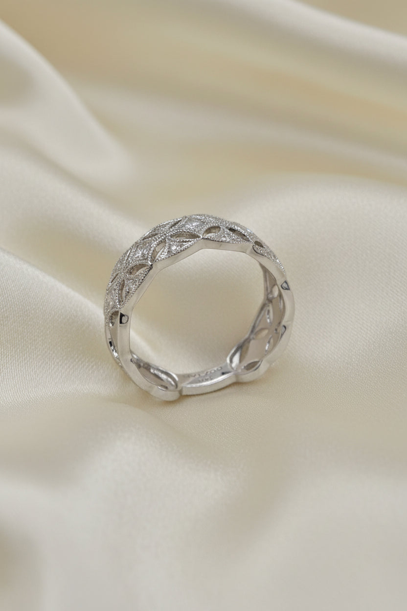 Geometric Cut Out Fashion Diamond Band
