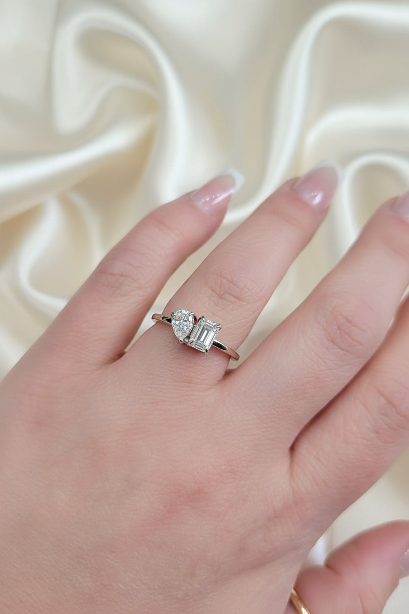 Toi Et Moi 1 Ct Lab Grown Diamond Ring