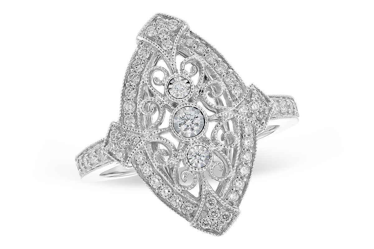 Vintage Style Diamond Fashion Ring