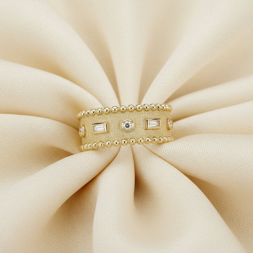 Abstract Collection Diamond Fashion Band