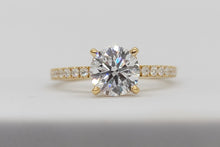 Load image into Gallery viewer, Lab Grown Diamond Engagement Ring with Hidden Halo
