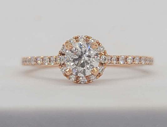 Rose Gold Diamond Engagement Ring