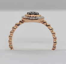 Load image into Gallery viewer, Rose Gold 1/5  CT Natural Brown Diamond Ring
