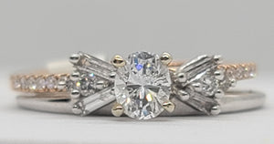Ring Enhancer Baguette and Round Diamonds