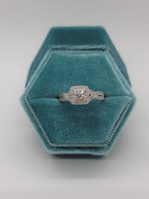 Load image into Gallery viewer, 14k white gold Diamond Engagement ring
