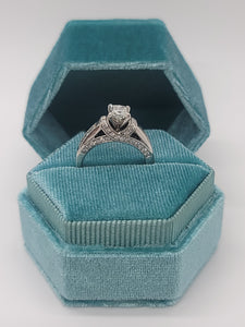 14k white gold Diamond Engagement ring