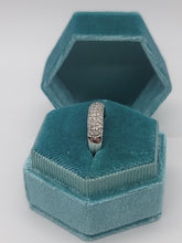 Load image into Gallery viewer, 14k white gold Diamond Pave Band

