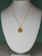 Load image into Gallery viewer, 14K Yellow gold diamond pendant
