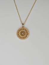 Load image into Gallery viewer, 14K Yellow gold diamond pendant
