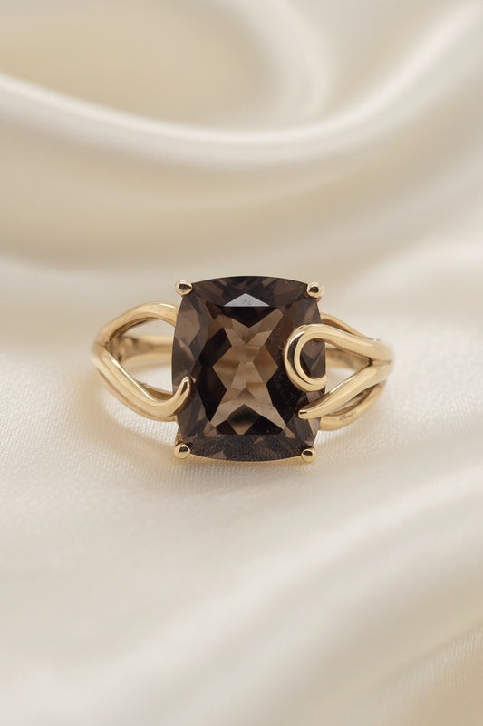 Estate Smoky Topaz Ring