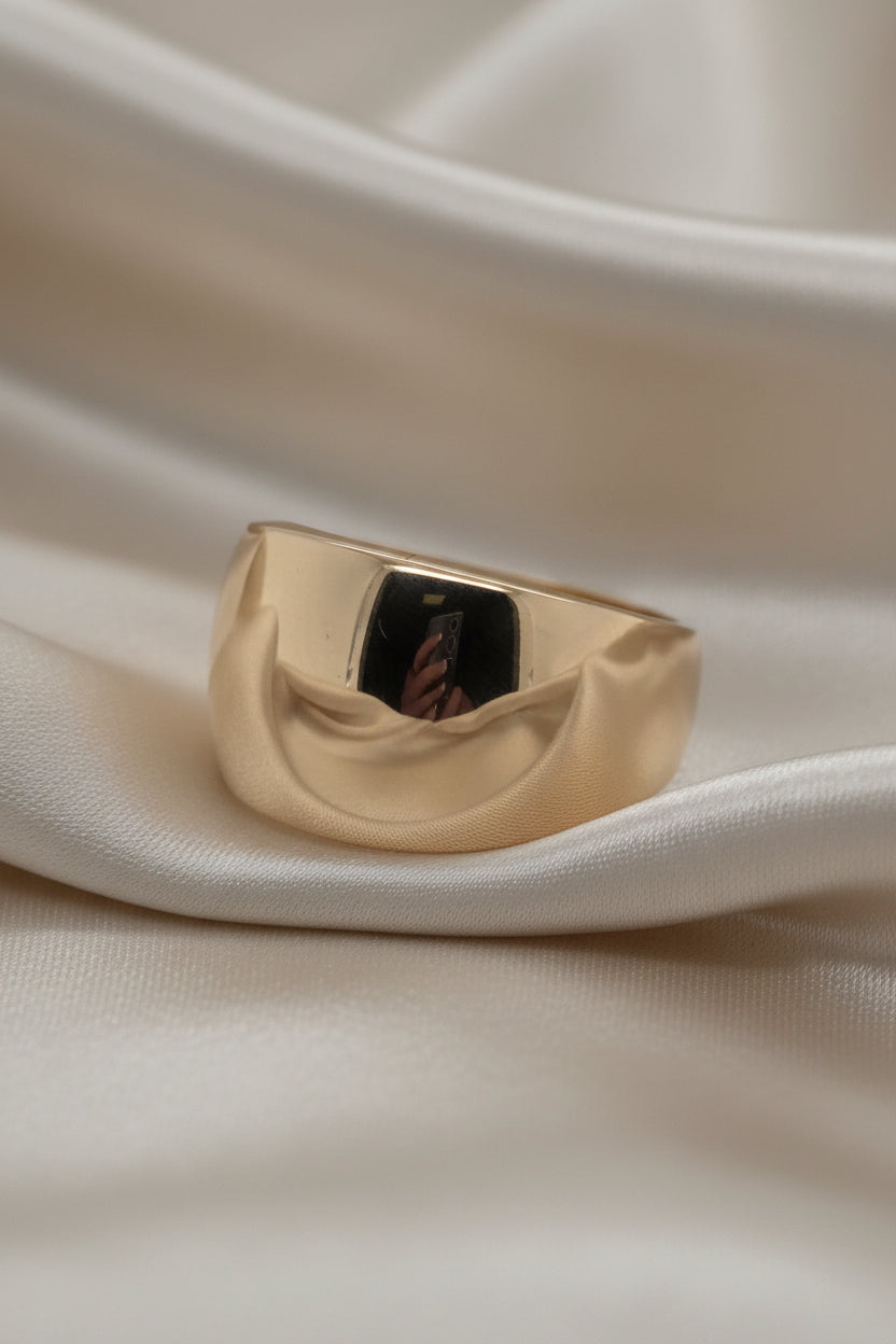 Estate High Polish Bold Statement Ring