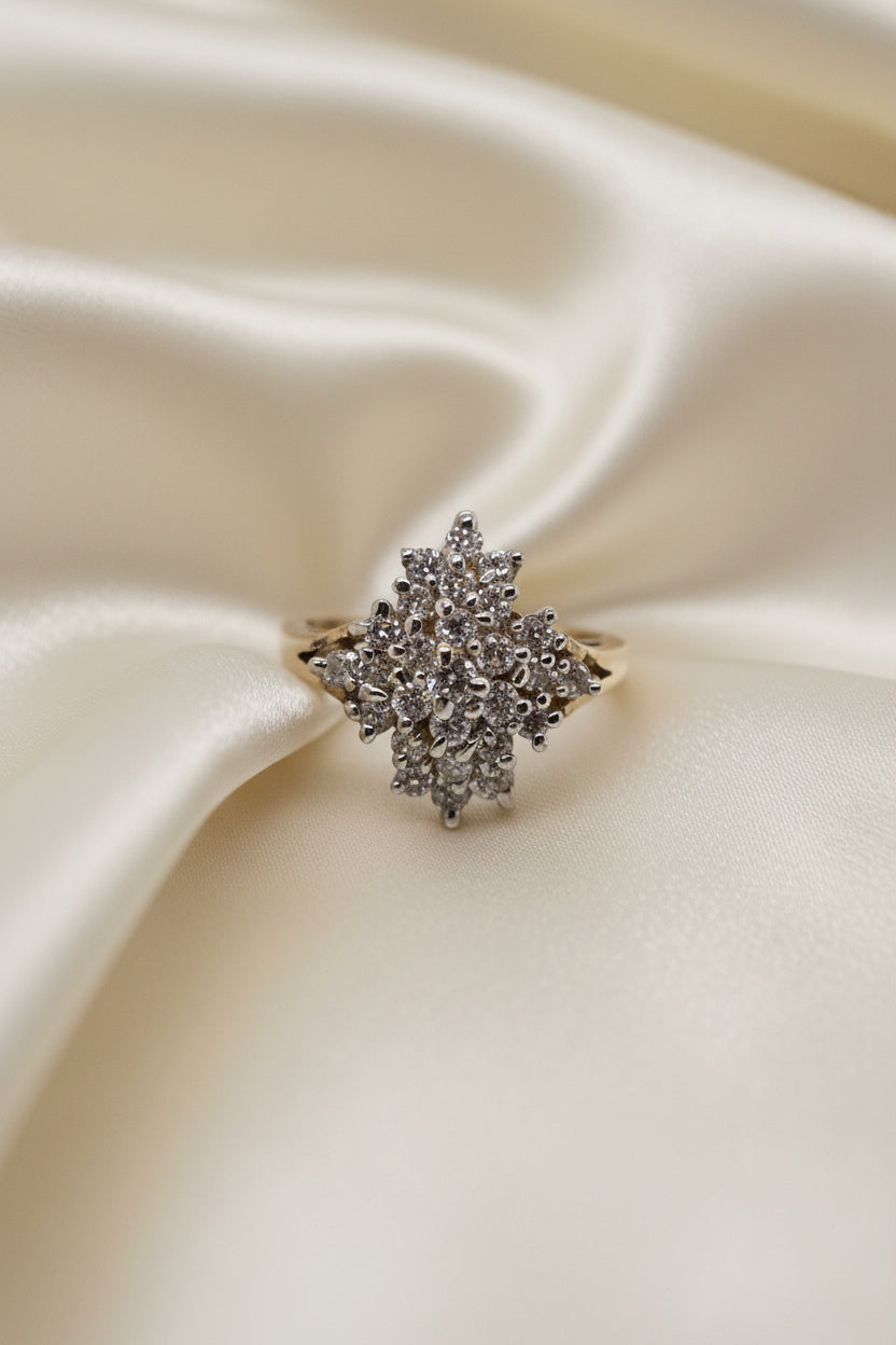 Estate Diamond Cluster Ring