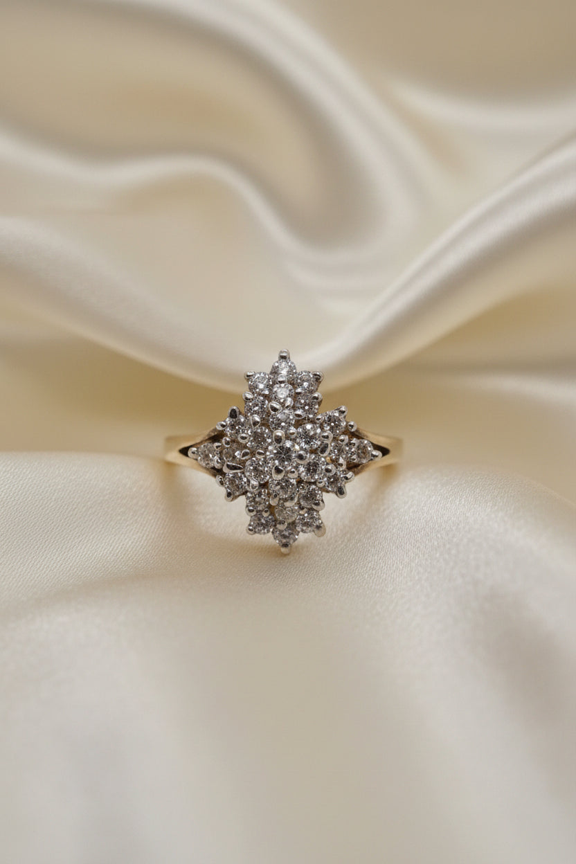 Estate Diamond Cluster Ring