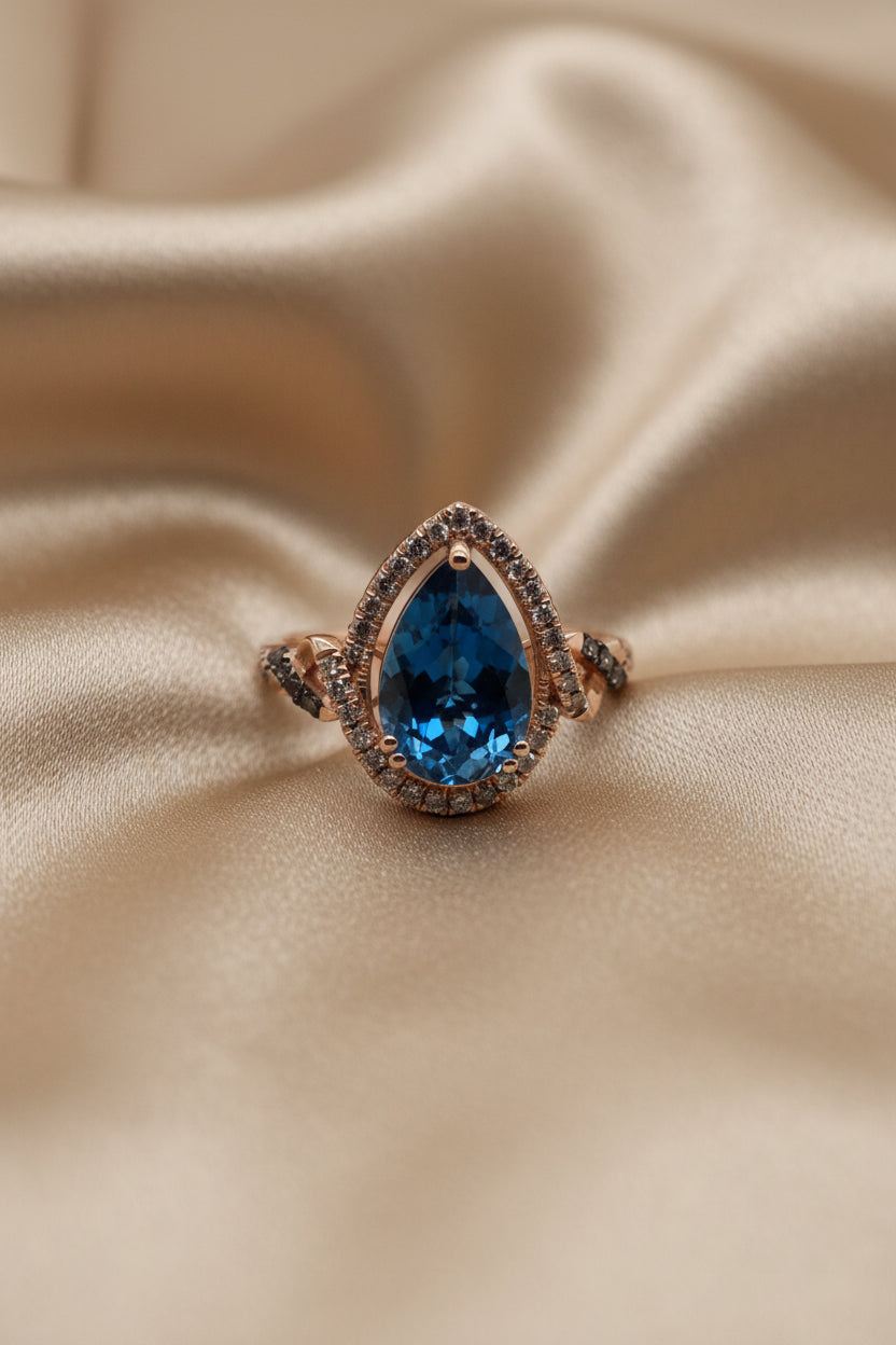Estate Le Vian London Blue Topaz Ring