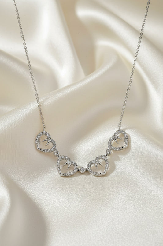 Estate Diamond Heart Multi Wear Necklace