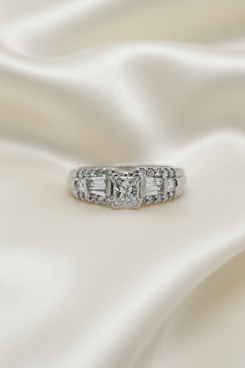 Estate Princess Engagement Ring