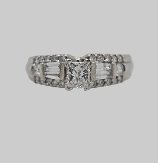 Estate Princess Engagement Ring