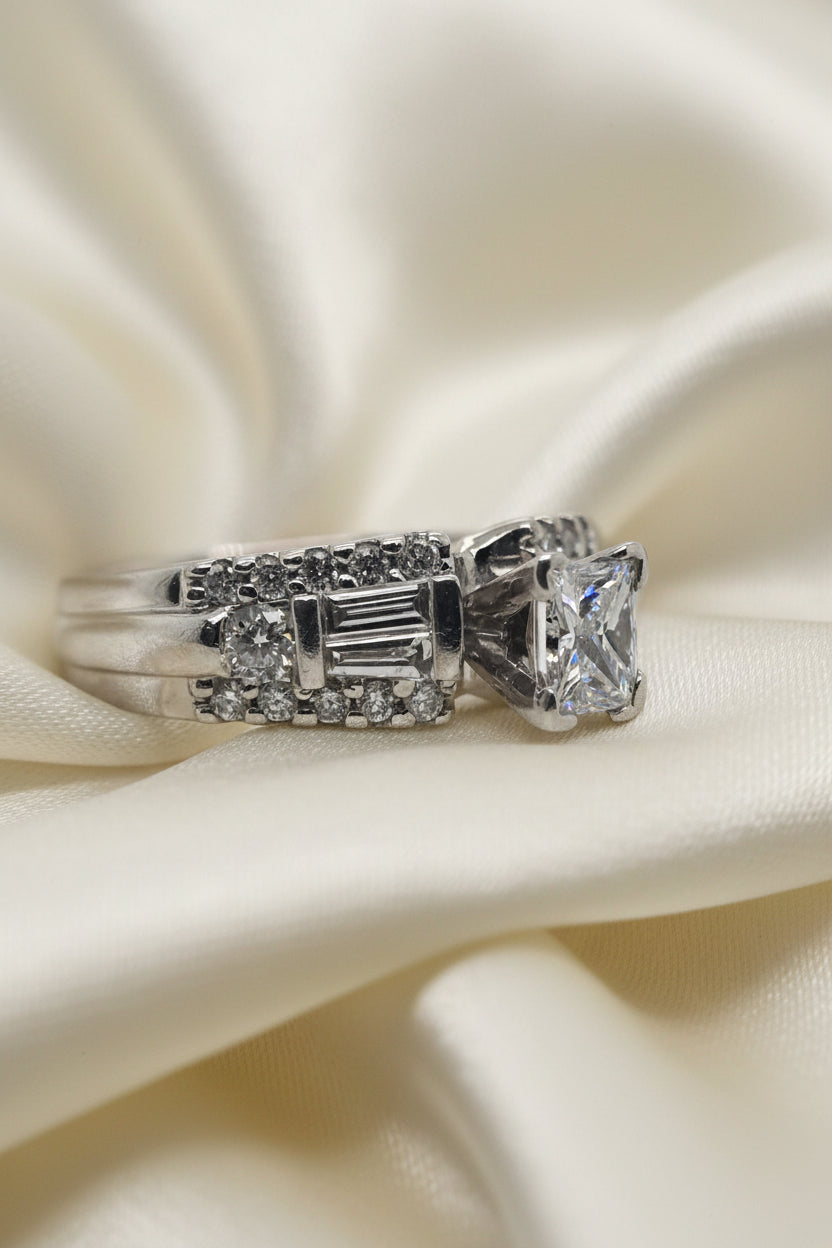 Estate Princess Engagement Ring