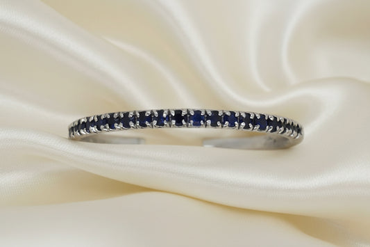 Estate Blue Sapphire Stackable Band