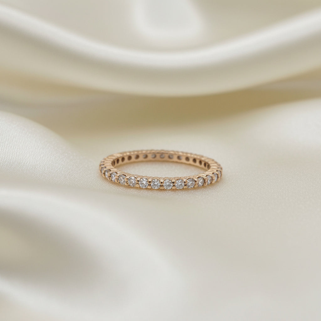 Estate Moissanite Eternity Band
