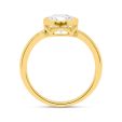 2 CT Oval Lab Grown Diamond Bezel Engagement Ring