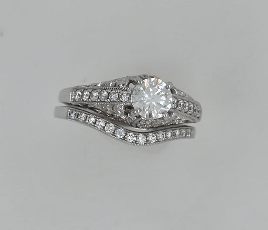 1 CTW Diamond Wedding Set