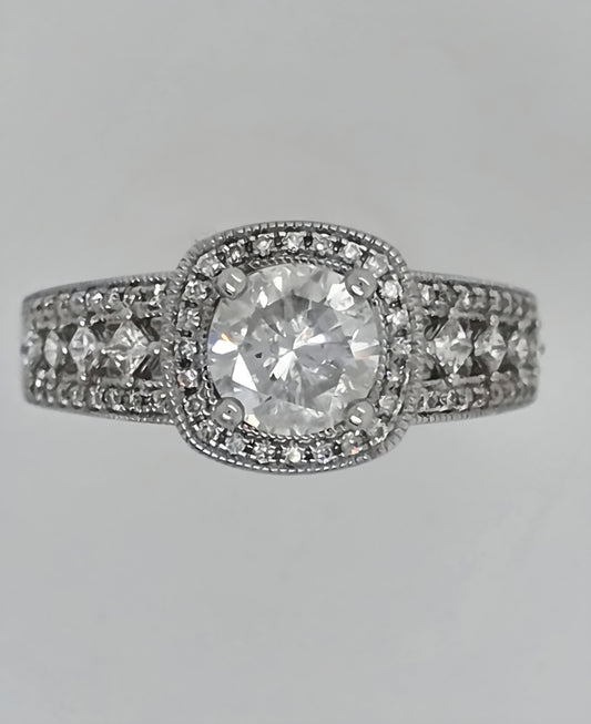 Halo Style Diamond Engagement Ring