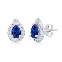Load image into Gallery viewer, Sterling Silver Sapphire Set
