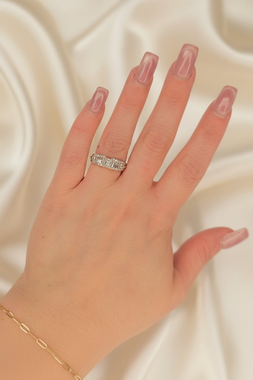 Estate Princess Engagement Ring