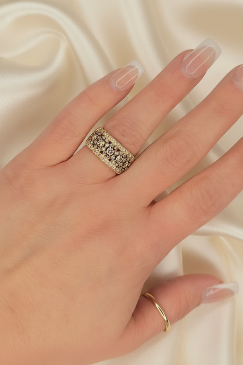 Estate Le Vian Chocolate and White Diamond Band