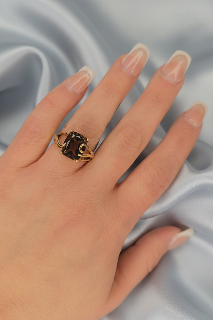 Estate Smoky Topaz Ring