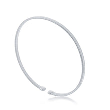 Load image into Gallery viewer, Sterling Silver Wire Bangle, Bonded with Platinum
