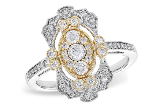 Arch Collection 2 Tone Vintage Style Ring