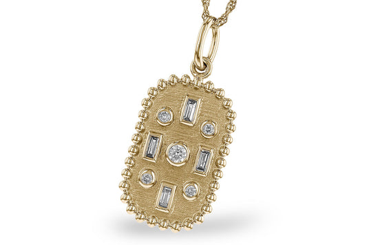 Abstract Collection Diamond Pendant