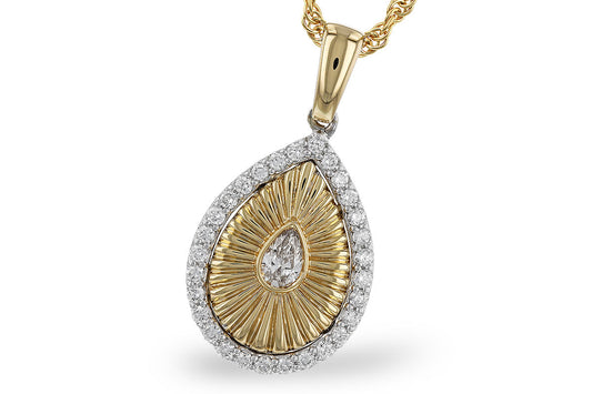 Pear Shaped Diamond Pendant